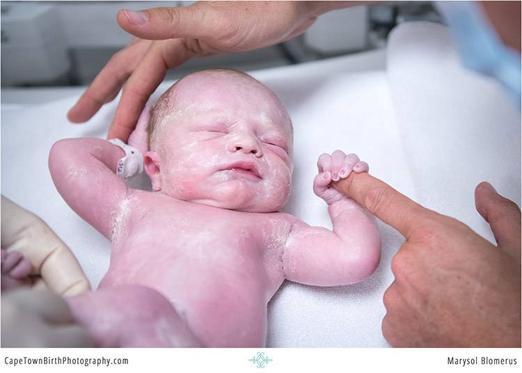 Newborn baby resting peacefully